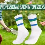 Anti-Slip Terry Mid-Calf Badminton Socks