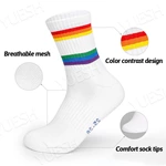 Anti-Slip Terry Mid-Calf Badminton Socks