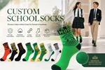Custom School Logo Cotton Socks