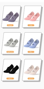 Soft Non-Slip Yoga Pilates Grip Socks
