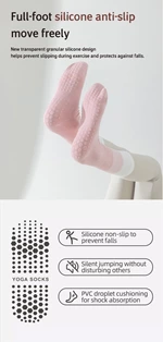 Cross-Strap Grip Pilates Yoga Socks