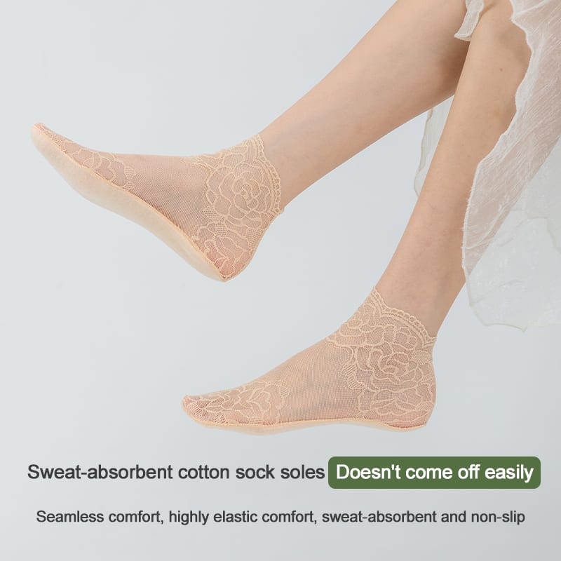 Moisture-Wicking Solid Cotton Soles to Prevent Slipping