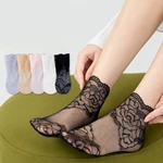 Girls Lace Ice Silk Socks