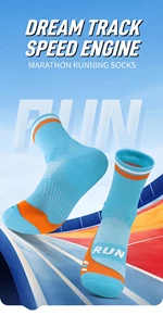 Quick Dry Nylon Running Cycling Crew Socks