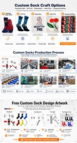 Quick Dry Nylon Running Cycling Crew Socks